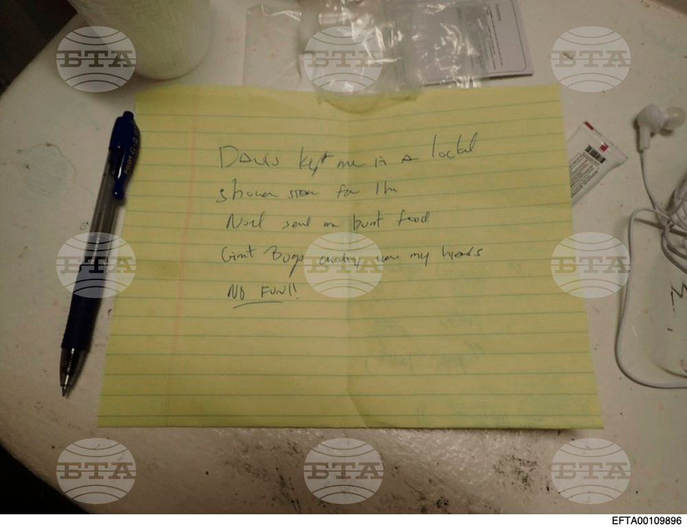 Epstein Note Handwriting