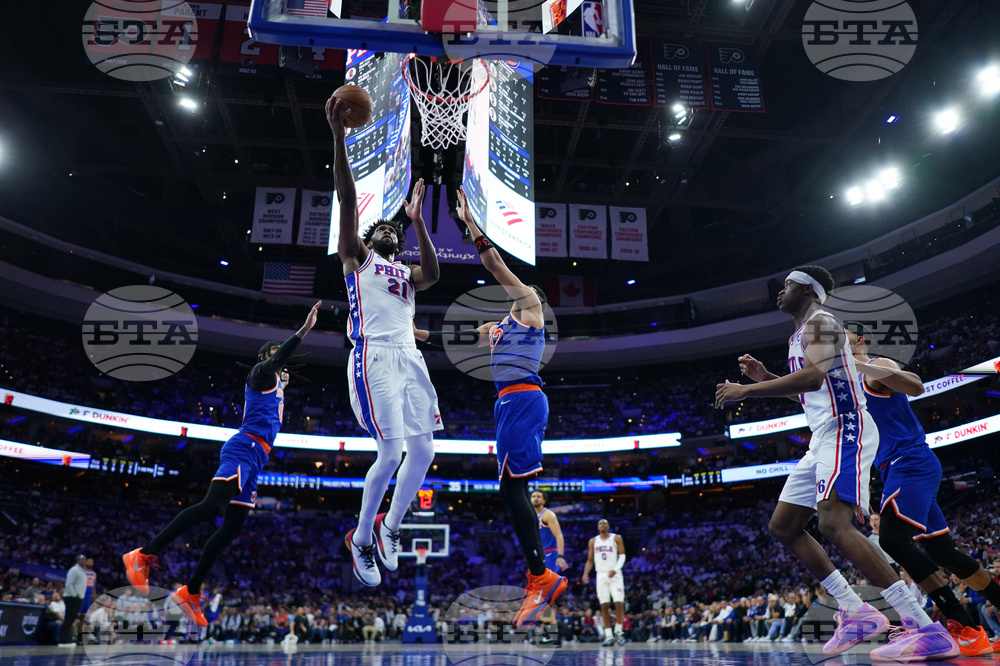 Knicks 76ers Basketball