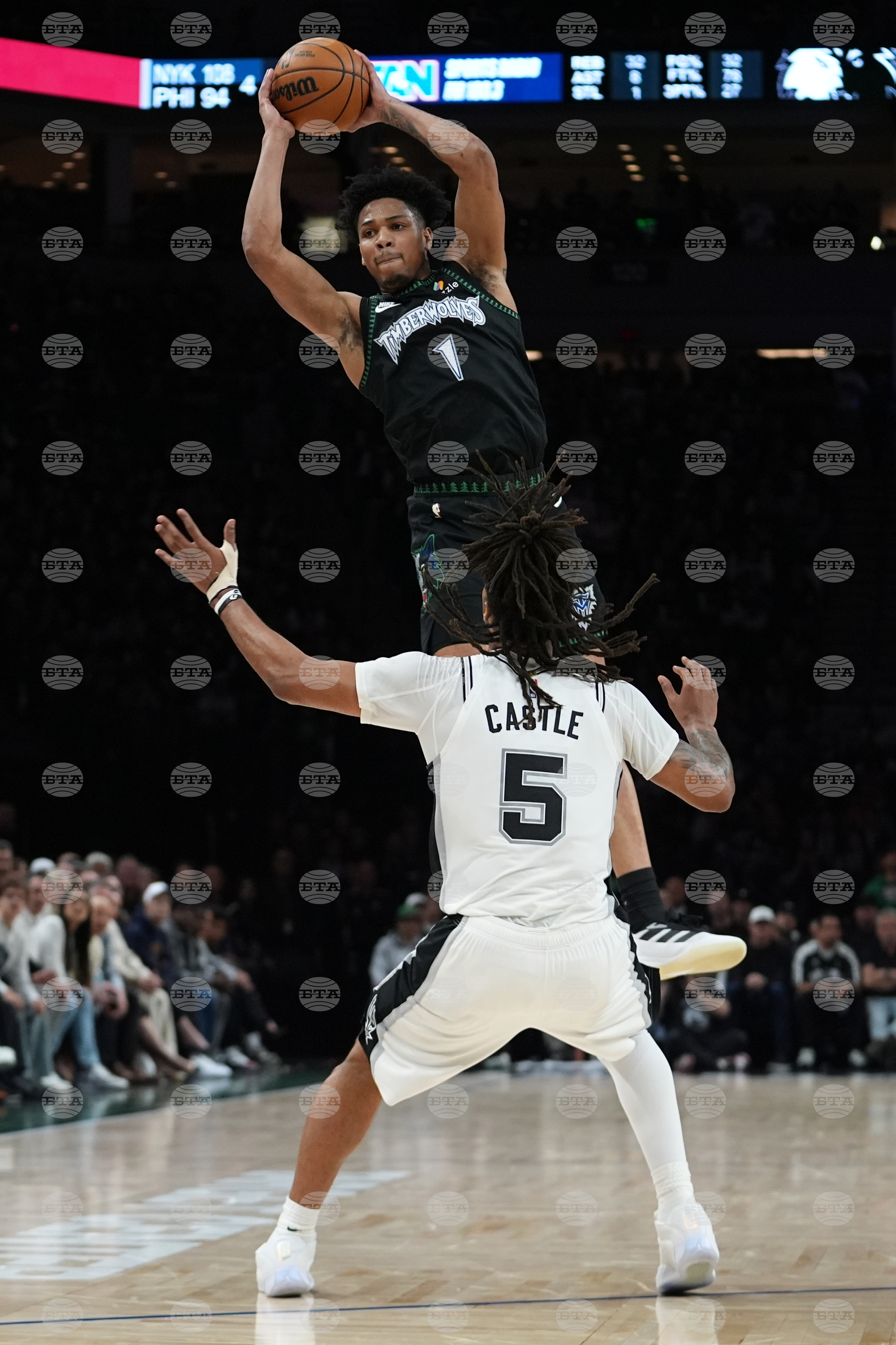 Spurs Timberwolves Basketball