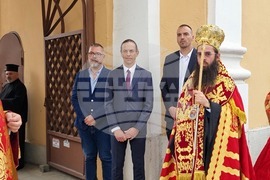Ямбол - посрещане на светите мощи на св. вмчк Георги Победоносец