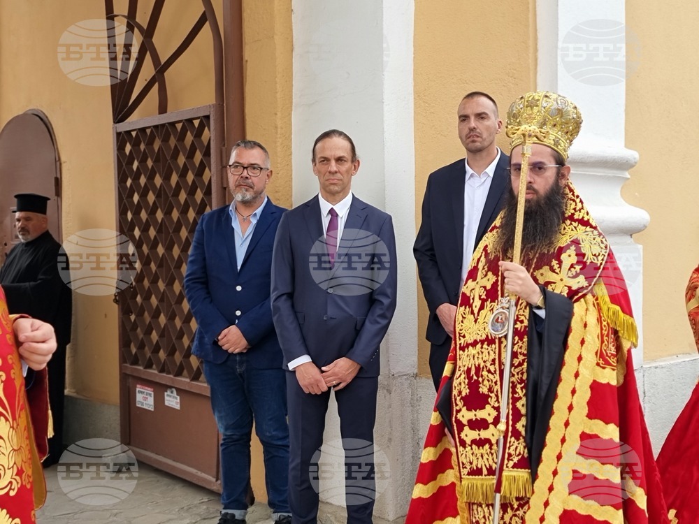 Ямбол - посрещане на светите мощи на св. вмчк Георги Победоносец