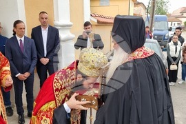 Ямбол - посрещане на светите мощи на св. вмчк Георги Победоносец