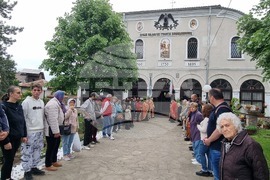 Ямбол - посрещане на светите мощи на св. вмчк Георги Победоносец