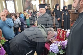 Ямбол - посрещане на светите мощи на св. вмчк Георги Победоносец