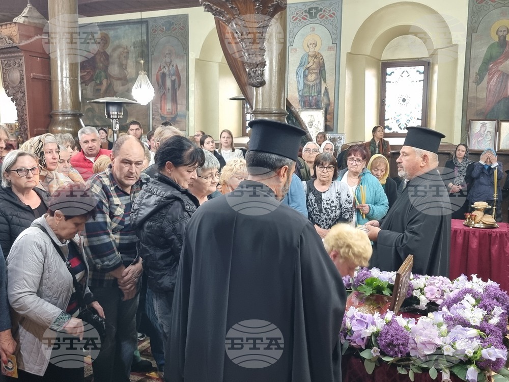 Ямбол - посрещане на светите мощи на св. вмчк Георги Победоносец
