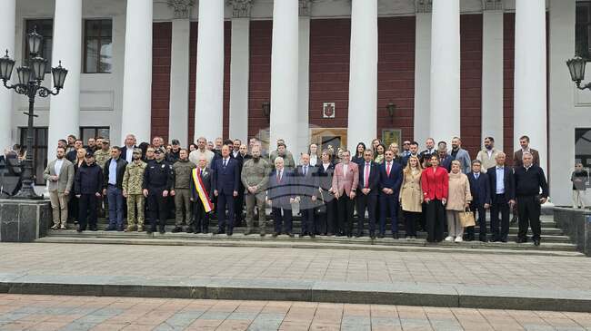 Знамето на Европейския съюз беше тържествено издигнато в Одеса
