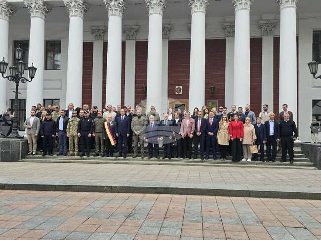 Odesa Marks Europe Day with Ceremonial Raising of European Union Flag
