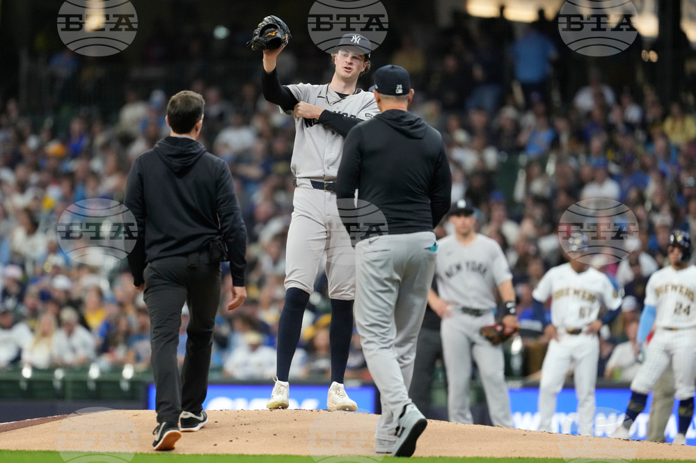 Yankees Brewers Baseball