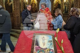 Търговище - храм „Св. Йоан Рилски“ - неделна служба