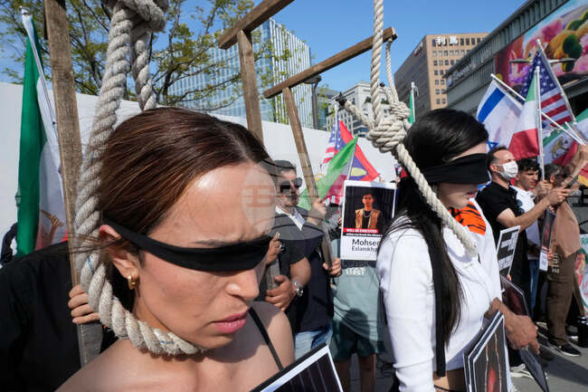 South Korea Iran Protest