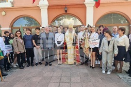 Силистра - знамена - училища - тържествен водосвет