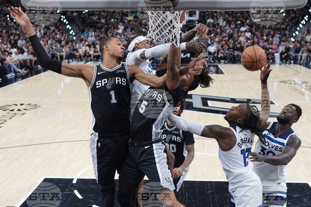 Timberwolves Spurs Basketball