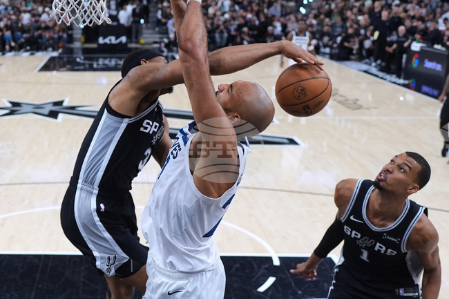 APTOPIX Timberwolves Spurs Basketball