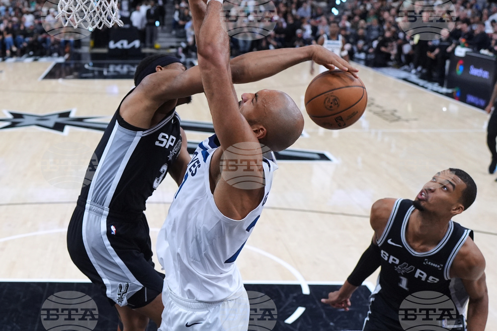 APTOPIX Timberwolves Spurs Basketball
