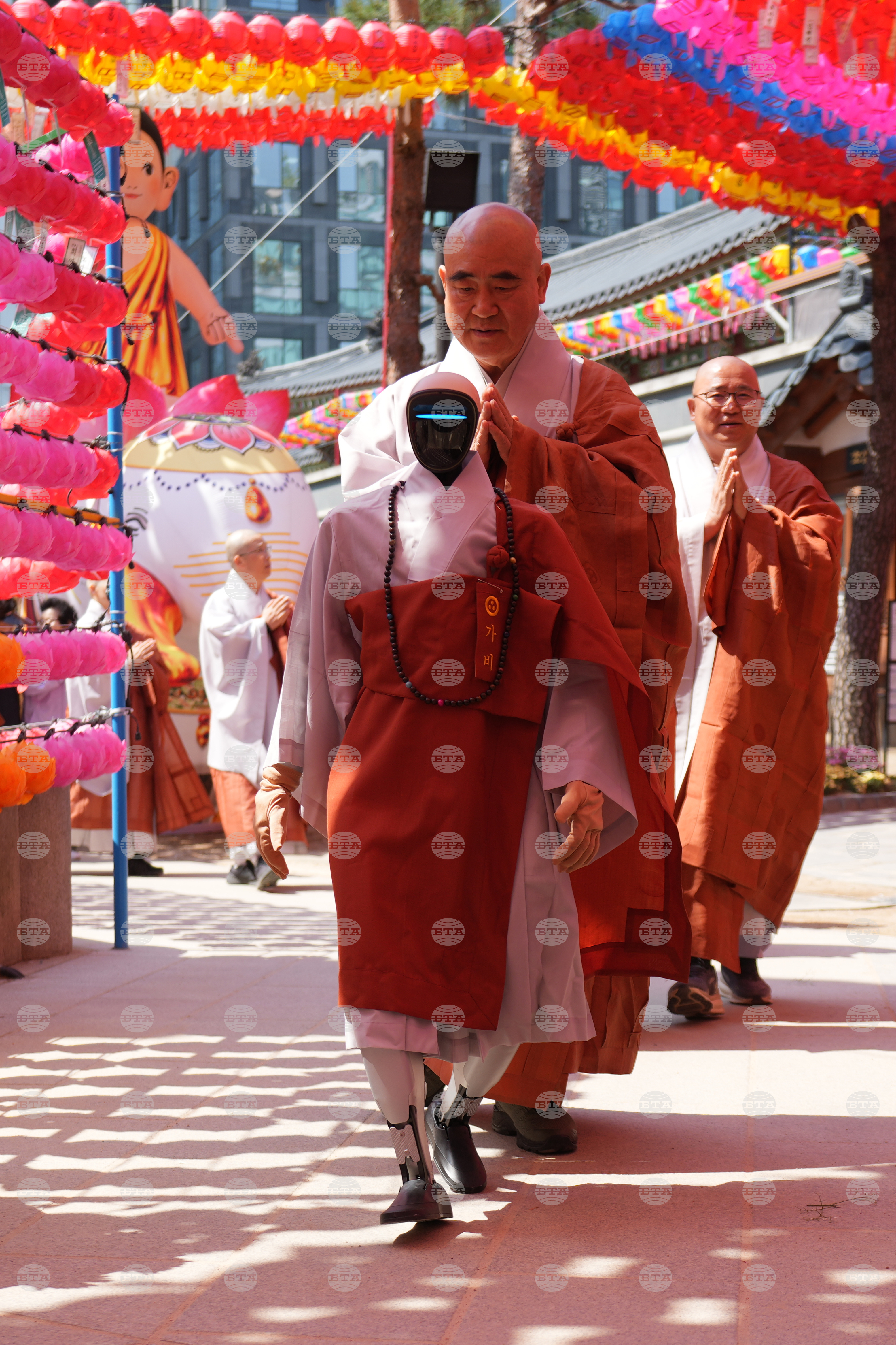 South Korea Buddhism Robot
