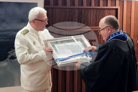Варна - Военноморско училище - академични звания - церемония