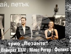 Нов симфоничен оркестър представя камерна вечер с младите български музиканти от трио „Пезанте“, снимка – НСО