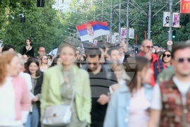 Сърбия - Белград - протест