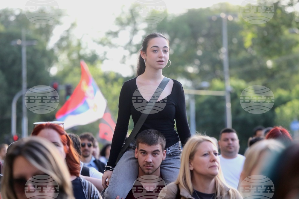 Сърбия - Белград - протест