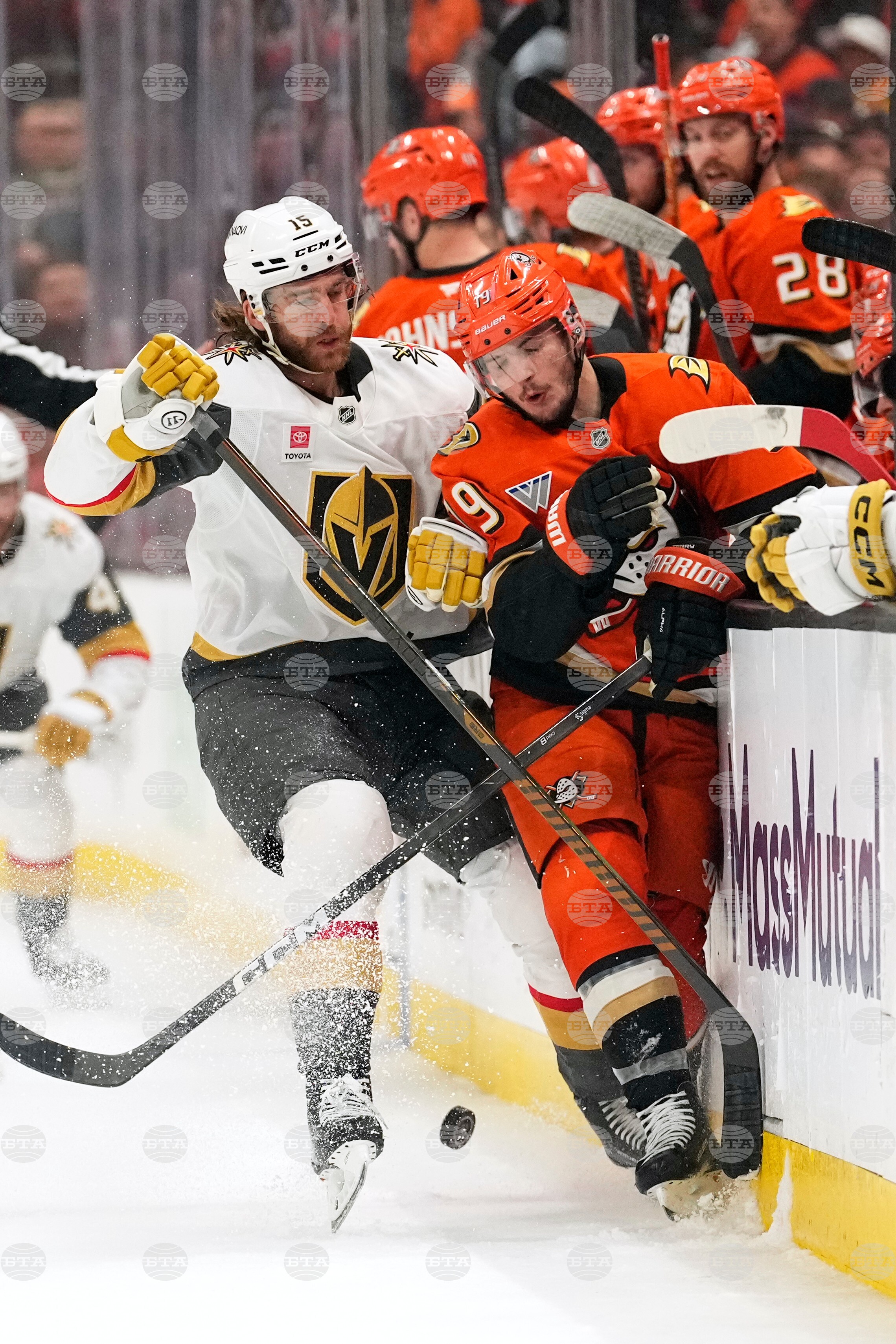 Golden Knights Ducks Hockey