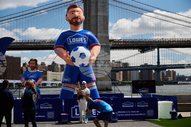 Lowe's x 20-Foot Messi Inflatable Takeover