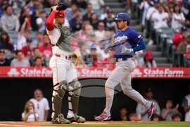 Dodgers Angels Baseball