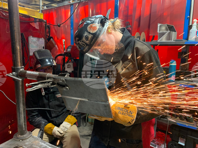 Female Welder