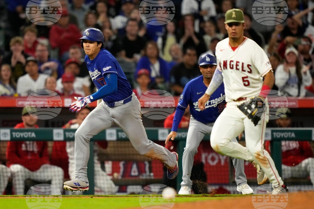 Dodgers Angels Baseball