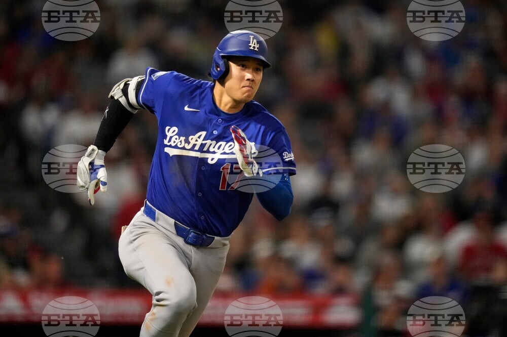 CORRECTION Dodgers Angels Baseball
