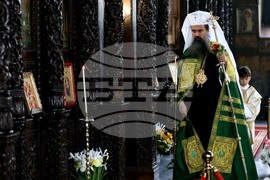 Патриарх Даниил - литургия - св. Николай Софийски