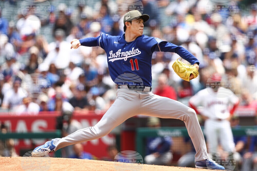 Dodgers Angels Baseball