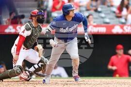 Dodgers Angels Baseball