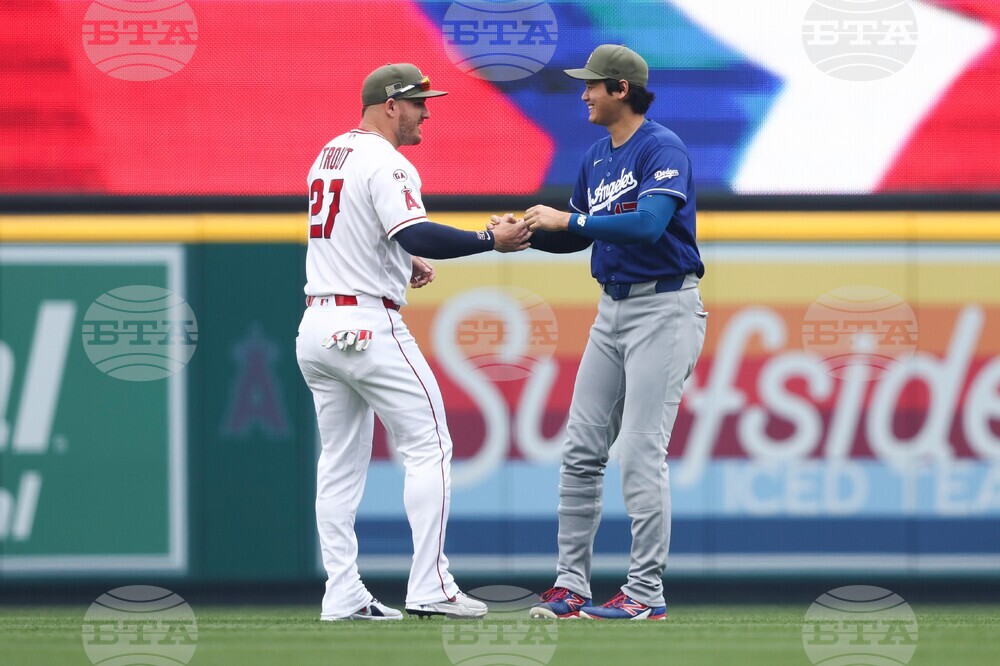 Dodgers Angels Baseball