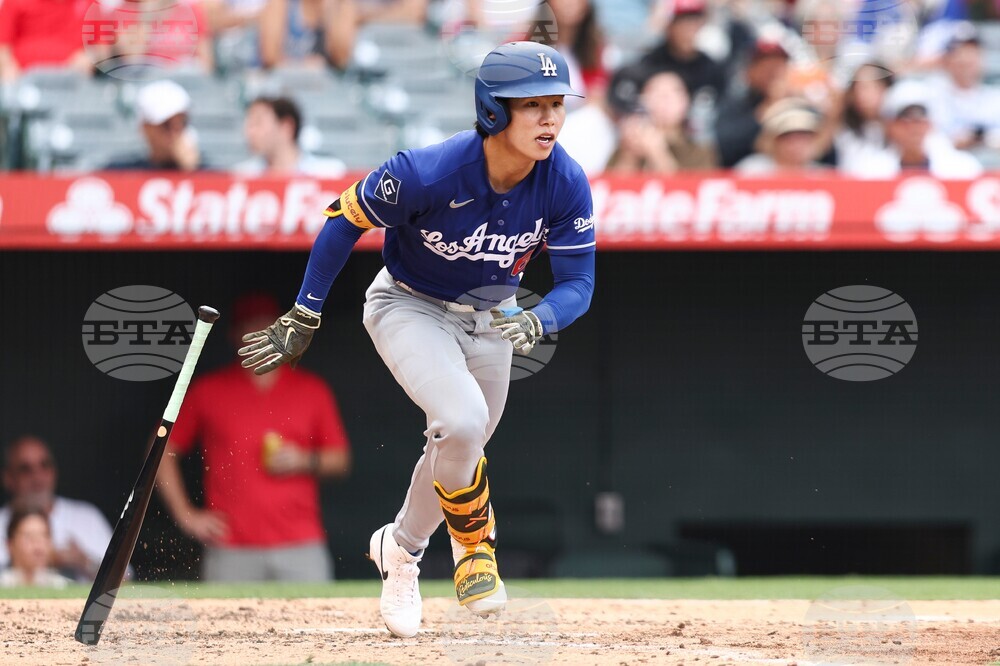 Dodgers Angels Baseball