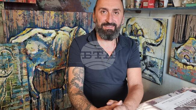 Artist Evgeni Serafimov Presents "Buffaloes" Multimedia Project in Kyustendil on May 23