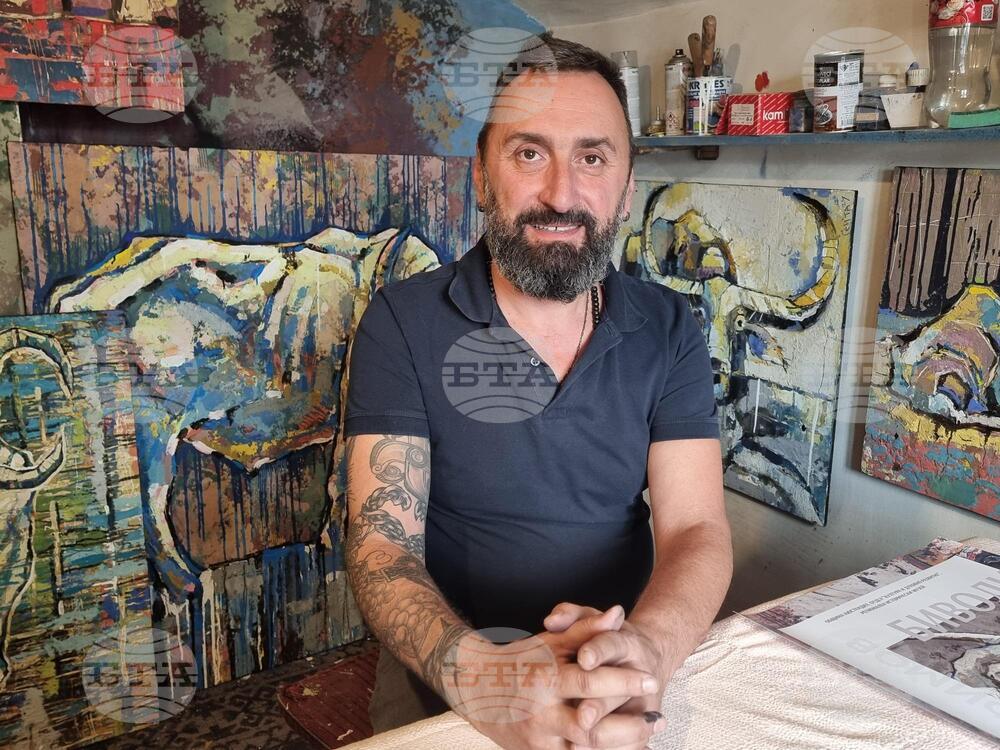 Artist Evgeni Serafimov Presents "Buffaloes" Multimedia Project in Kyustendil on May 23