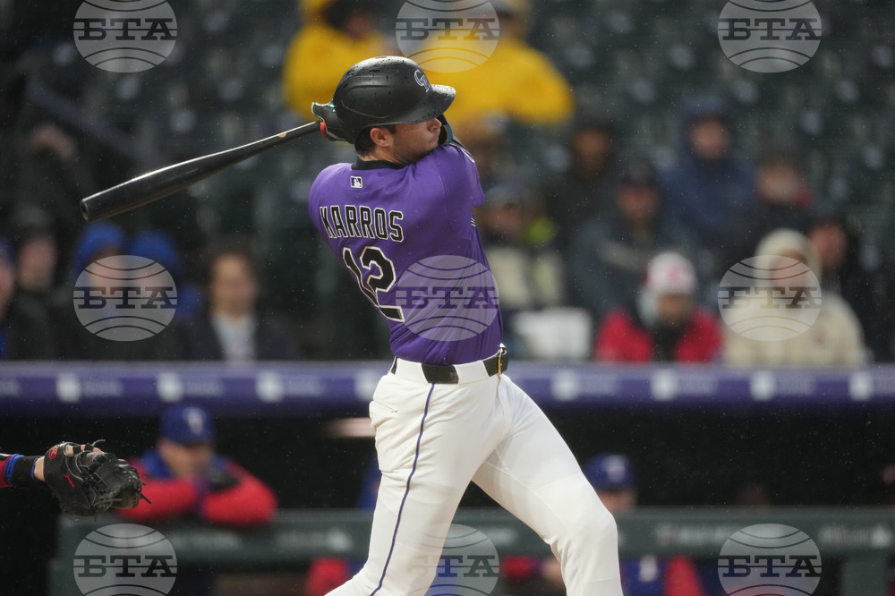 Rangers Rockies Baseball