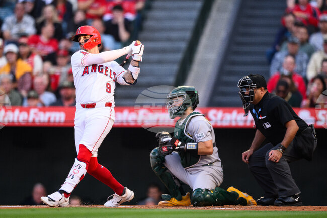 Athletics Angels Baseball