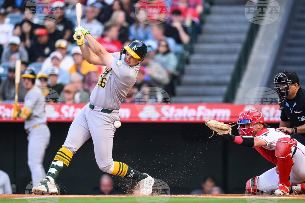 Athletics Angels Baseball