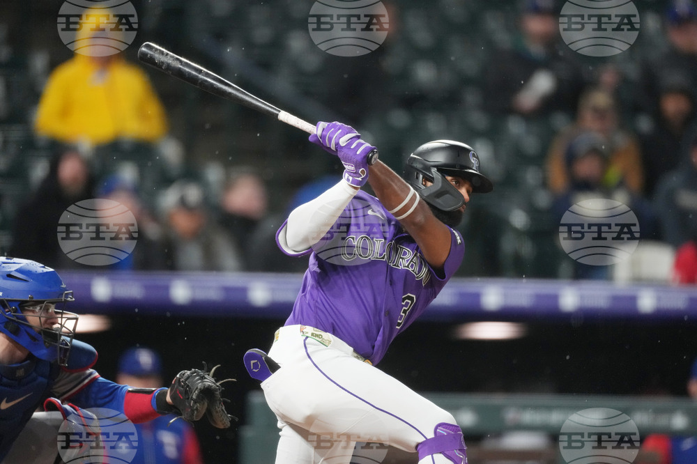 Rangers Rockies Baseball