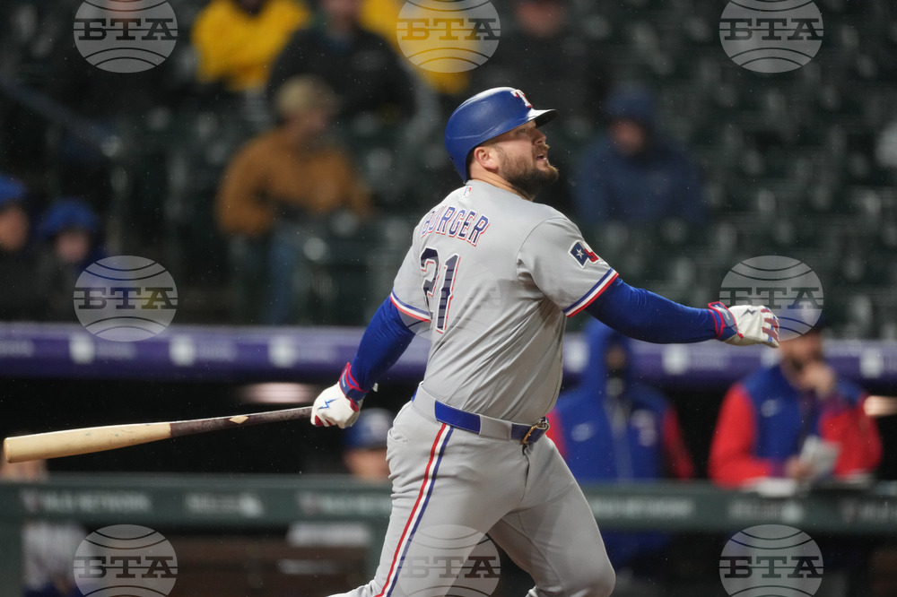 Rangers Rockies Baseball