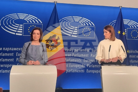 Франция - Страсбург - Мая Санду - Роберта Мецола - пресконференция