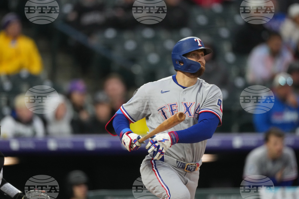 Rangers Rockies Baseball