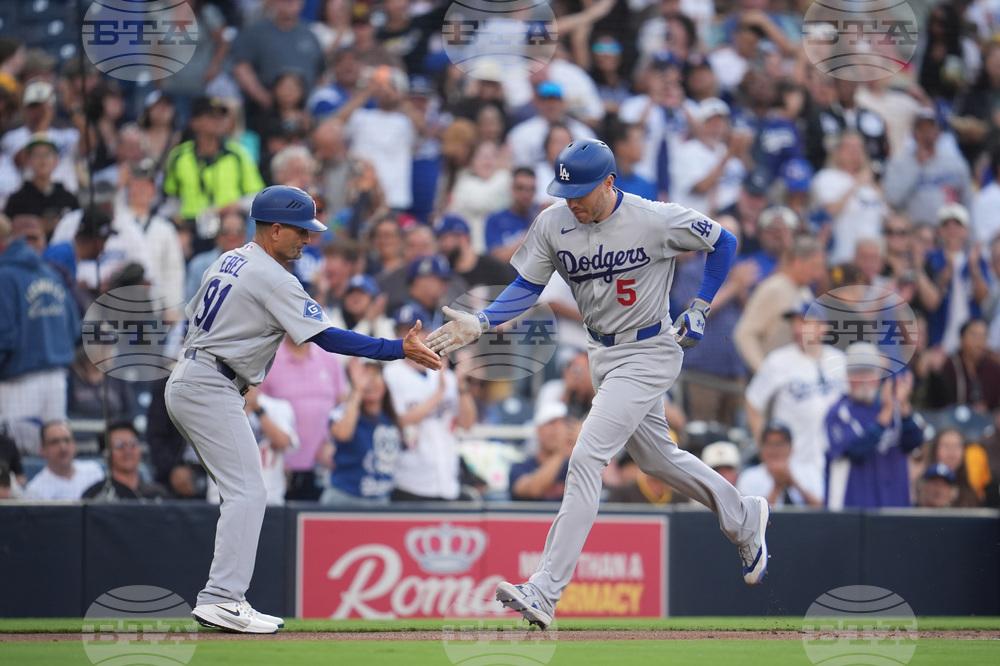Dodgers Padres Baseball