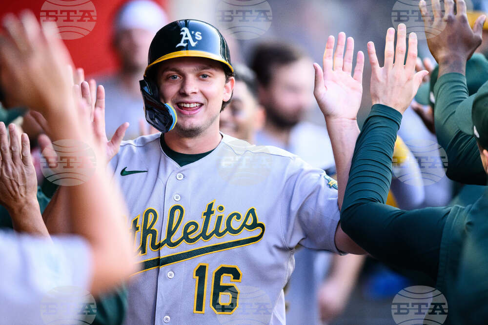 Athletics Angels Baseball