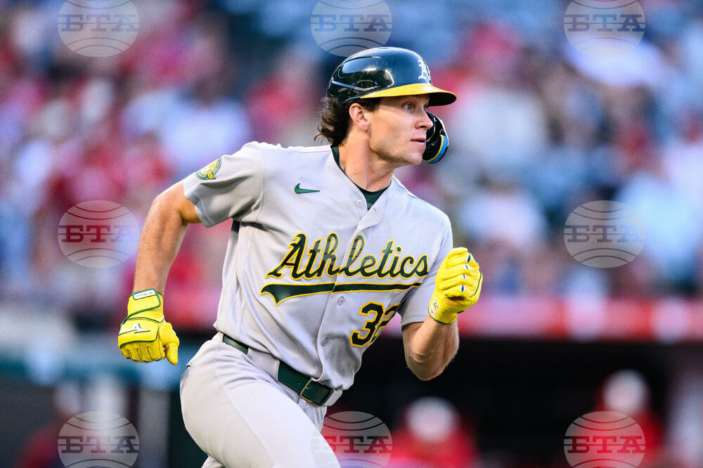 Athletics Angels Baseball