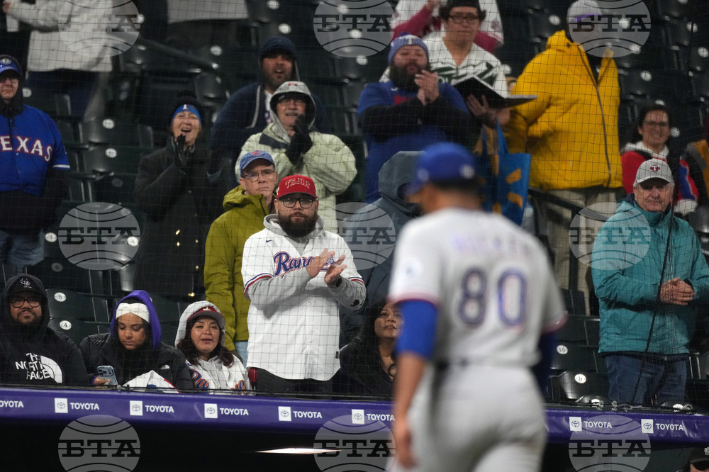 Rangers Rockies Baseball
