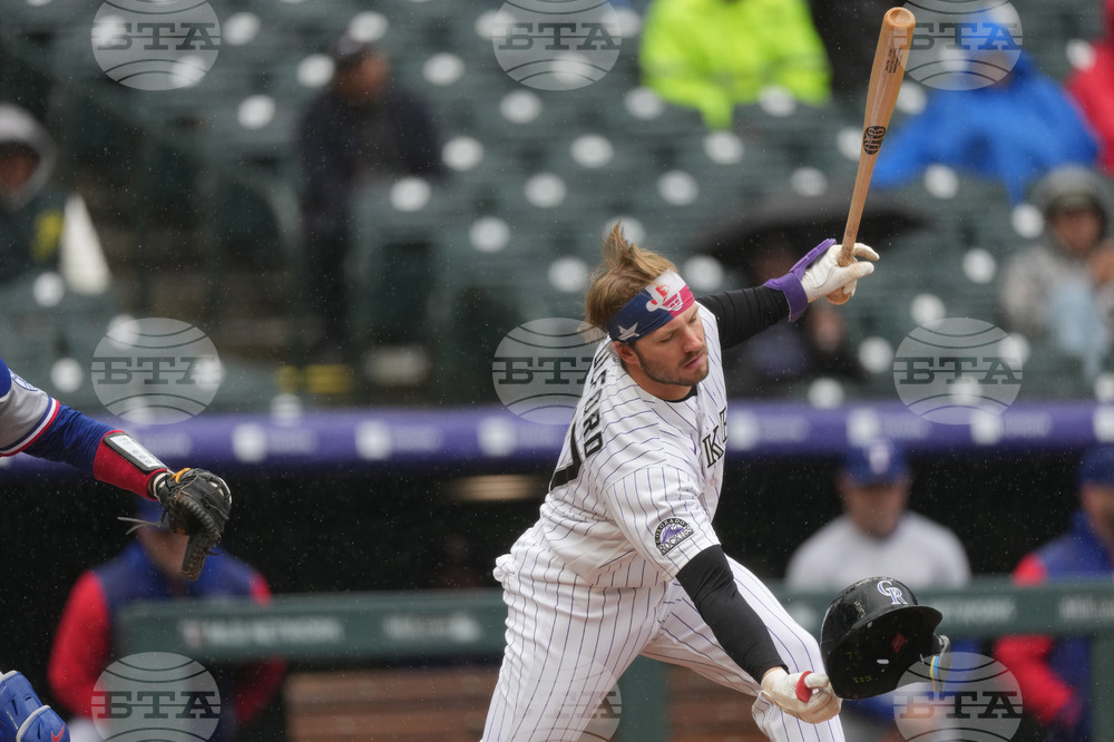 Rangers Rockies Baseball
