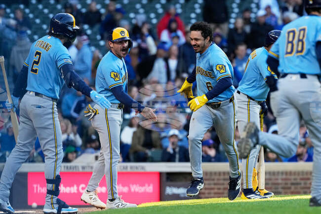 Brewers Cubs Baseball