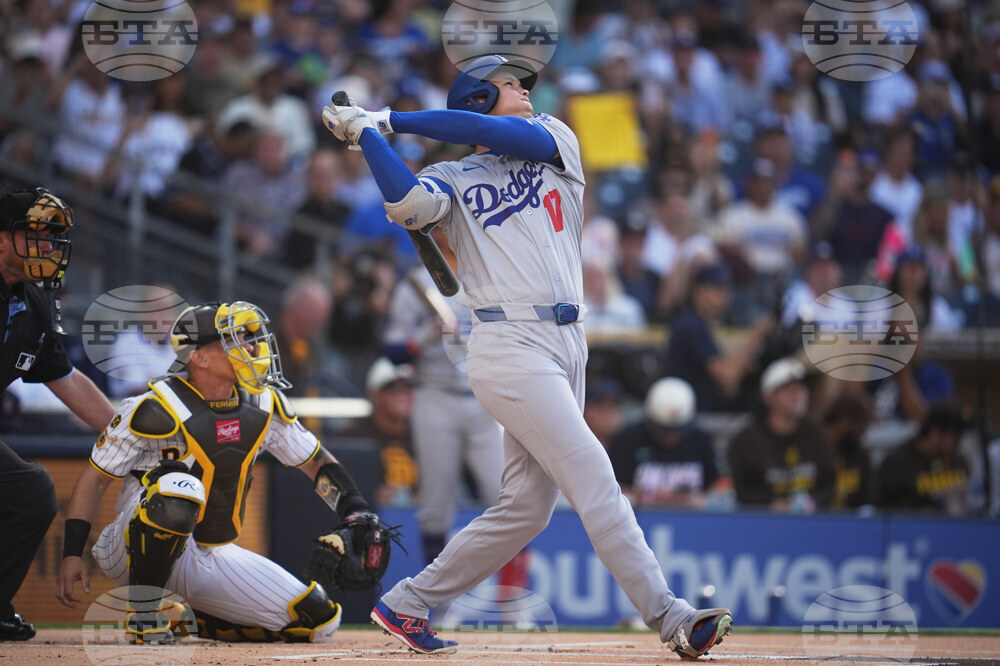 Dodgers Padres Baseball